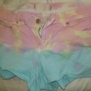 Tie dye shorts
